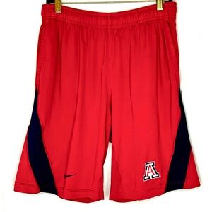 Nike University of Arizona Red Basketball Shorts Size Medium